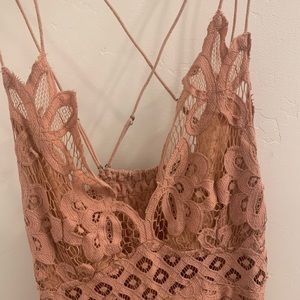 Free people maxi dress dusty pink